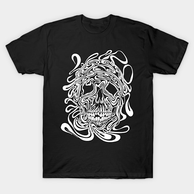 skull 8 white T-Shirt by arnoschaetzlekuenstler